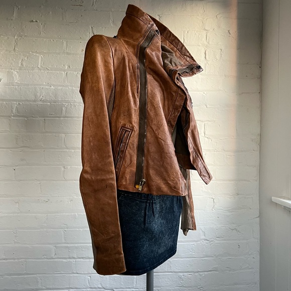 Rick Owens Leather Jacket - Picture 1 of 15
